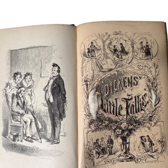 Charles Dickens Little Folks Two Daughters From The Martin Chuzzlewit Illus 1866 - Picture 3 of 14